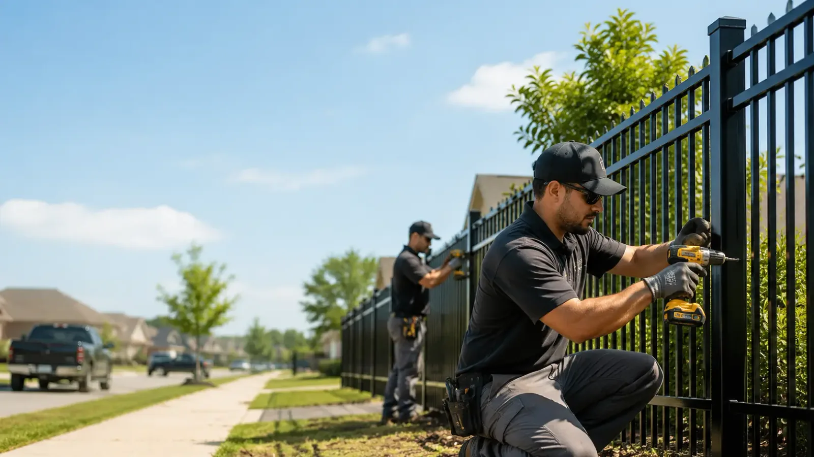 Metal Fence Installation in Lakeview, TX